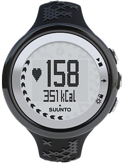 M5 Black/Silver Dames Hartslagmeter - Veelzijdige begeleiding voor Multi-sport oefeningen. Met drie verschillende persoonlijke doelstellingen, suggesties voor hersteltijd, parcours snelheid en afstandsmeting, real time intensiteit sturing en automatisch aanpassend trainingsprogram