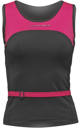 Indoor Y top Zwart Roze Dames