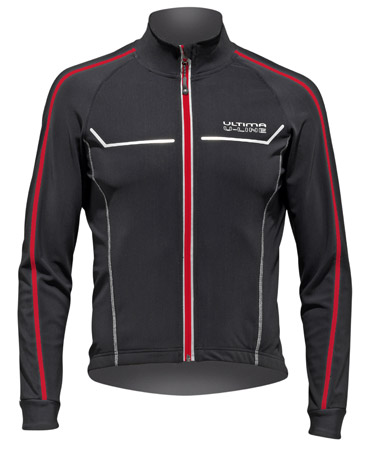 Shirt Lange Mouwen U Line 2 Zwart Rood