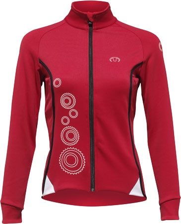 Ultima : Shirt Lange Mouwen Power 3 Rood/Wit/Zwart Dames 