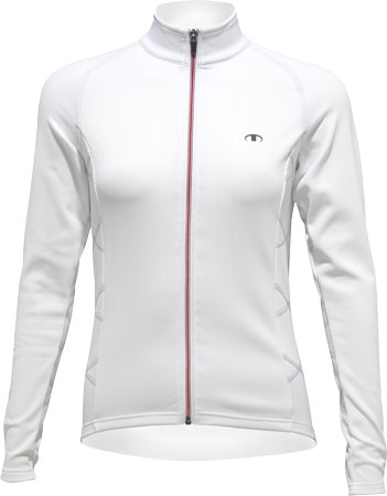 Ultima : Shirt Lange Mouwen Energy 3 Wit/Rood/Zwart Dames 