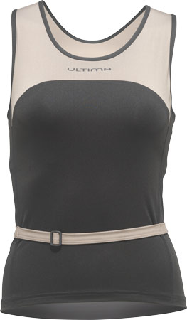 Indoor Y top Zwart Grijs Dames