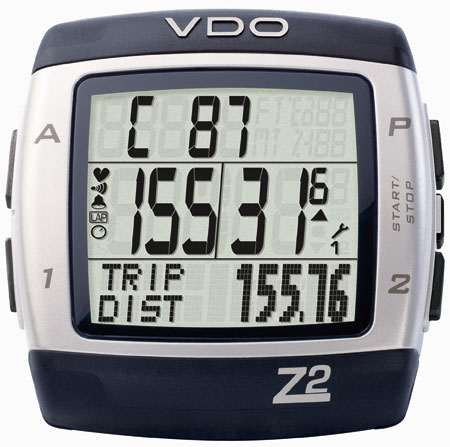 VDO : Z2 Fietscomputer met Hartslagmeter 