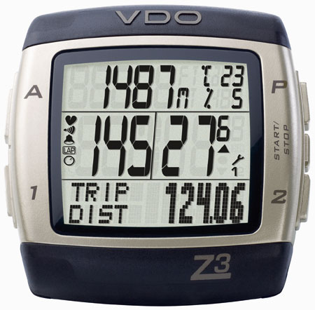 picture Z3 Fietscomputer met Hoogte- en Hartslagmeter