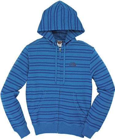 Men`s Stripe Heritage Full Zip Hoodie Voyage Blue Black