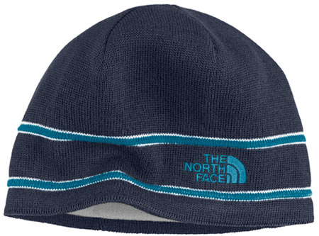 The North Face : TNF Logo Beanie Deep Water Blue/Boulder Blue 