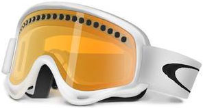 XS O Frm Snow Matte White w Persimmon Skibril
