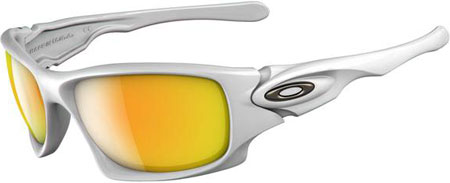 Ten White Chrome w Fire Iridium Zonnebril
