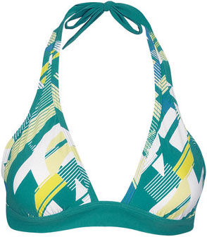 Printed Halter White Print Women