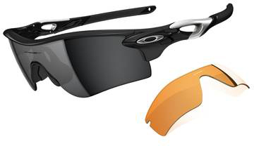 picture Radarlock Path Polished Black/Black Iridium & Persimmon Zonnebril