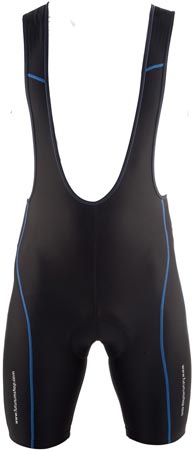 Men Pro Cycling Bib Short Zwart Blauw