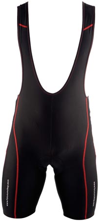 Men Pro Cycling Bib Short Zwart Rood