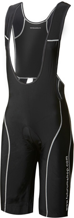 Men Pro Cycling Bib Short Zwart Grijs