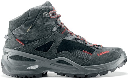 Buran GTX AntracietRood Dames Wandelschoen