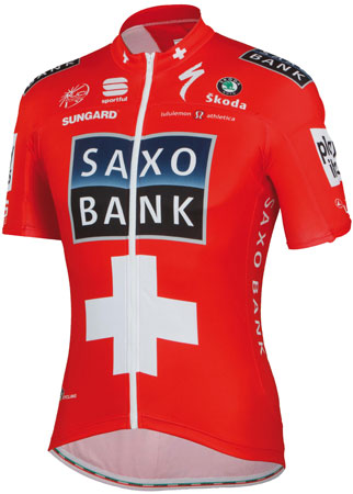 Team Saxobank Nationale Kampioenstrui Zwitserland - Sportful