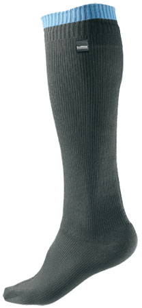Light Bike Sock Lang Zwart Blauw