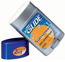 Anti Blaren Stick Met Sunblock - Deze stick is het ideale huidbeschermingsmiddel voor bergtochten, triathlon, skien en watersport.