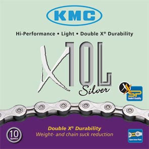 picture X10L 10-Speed Light Silver/Titanium Ketting