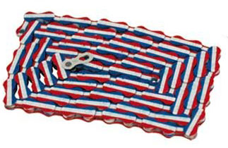 picture X9 Patriot 9-Speed Rood/Wit/Blauw Ketting