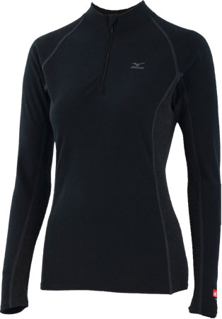 Middle Weight L/S H/Z Ondershirt Black Dames