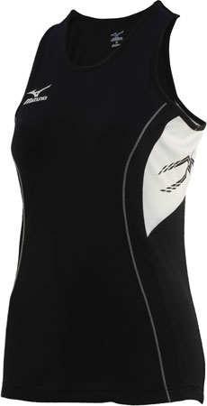 Women`s Singlet Black White Grey