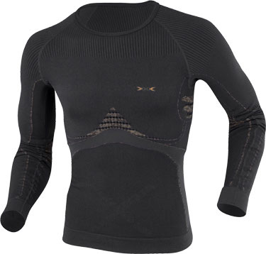 Undershirt Lange Mouwen Extra Warm Heren Zwart Grijs
