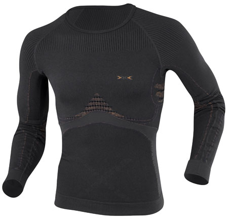Undershirt Lange Mouwen Extra Warm Heren Grijs Oranje