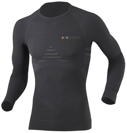 Undershirt Energizer Lange Mouwen Zwart Heren