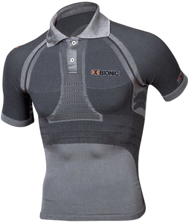 Fennec Polo Shirt Sleeve Anthracite silver Heren