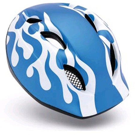 Buddy Flames Blauw Helm