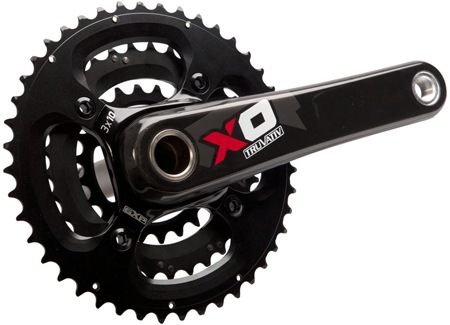 Crankstel Truvativ X0 GXP 10 Speed Triple 22/33/44 Red
