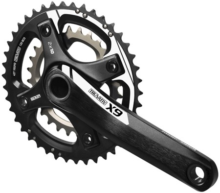 Crankstel Truvativ  X9 GXP 10 Speed Dubbel 28/42 Wit