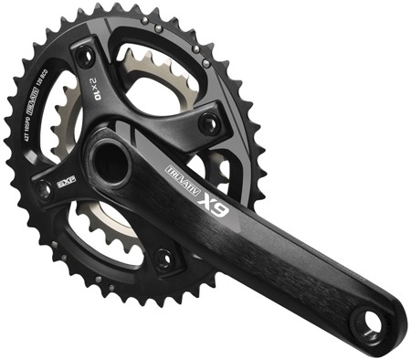 Crankstel Truvativ  X9 GXP 10 Speed Dubbel 28/42 Grijs