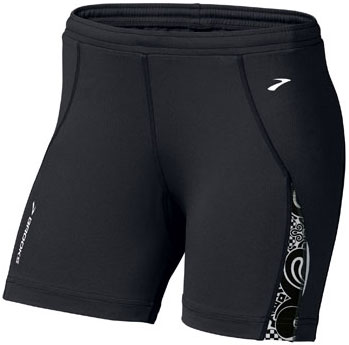 Infiniti Short Tight Black White Diva Print Dames