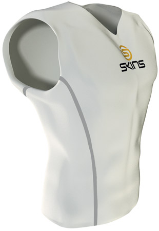 Sport Shirt Zonder Mouwen Heren Wit