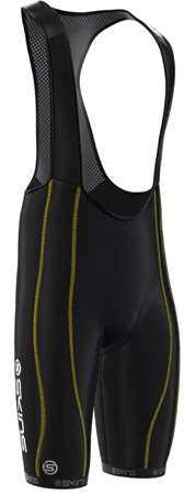 Skins : Cycle Bibknicker Heren Zwart/Geel 