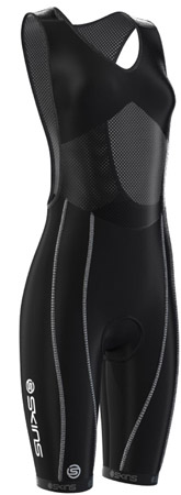 Skins : Cycle Bibknicker Dames Zwart 