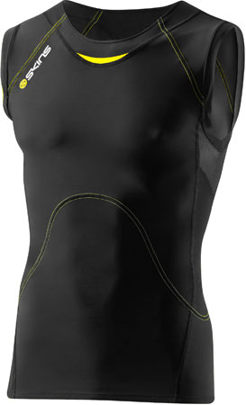 A400 Top Sleeveless Heren Zwart/Geel