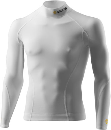 Thermal Long Sleeve Top met Mock Neck Heren Wit