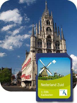 Satmap : Topo Nederland Zuid Active 10 Plus Serie 