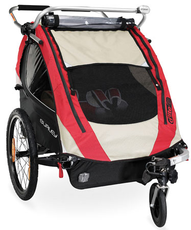 Burley : Fietskar Kind Dlite ST Red/Cave 