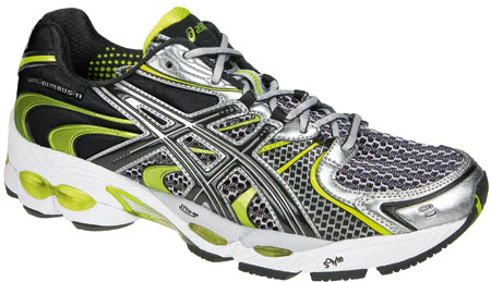 Gel Nimbus 11 Black onyx lime Heren