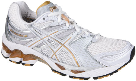 Gel Kayano 16 White gold white Dame
