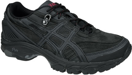 Gel Arata Black Black Peach Dames Wandelschoen