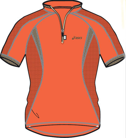 W`s S S 1 2 Zip Top Poppy Red Dames