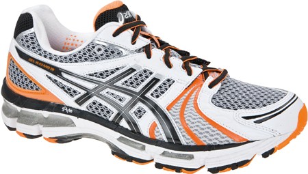 Gel Kayano 18 LightningBlackNeon Orange Heren Hardloopschoen