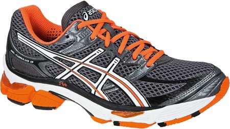 Asics : Gel Cumulus 13 Titanium/White/Electric Orange Heren Hardloopschoen 