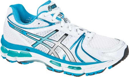 Gel Kayano 18 WhiteIsland BlueBlack Dames Hardloopschoen