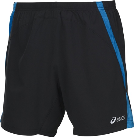 2 in 1 Woven Short 7 Inch Black/Classic Blue Heren