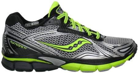PowerGrid Hurricane 14 SilverBlackCitron Heren Hardloopschoen